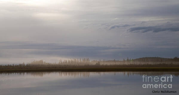 Alaska Poster featuring the photograph Evening fog by Chris Heitstuman