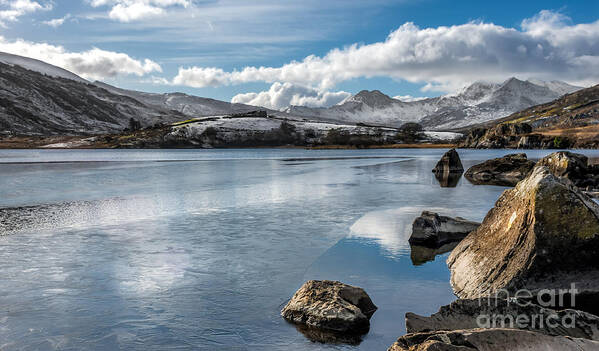 Dyffryn Mymbyr Poster featuring the photograph Iced Over by Adrian Evans