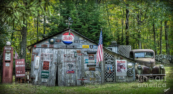 Shed Poster featuring the photograph Maine Shed by Alana Ranney