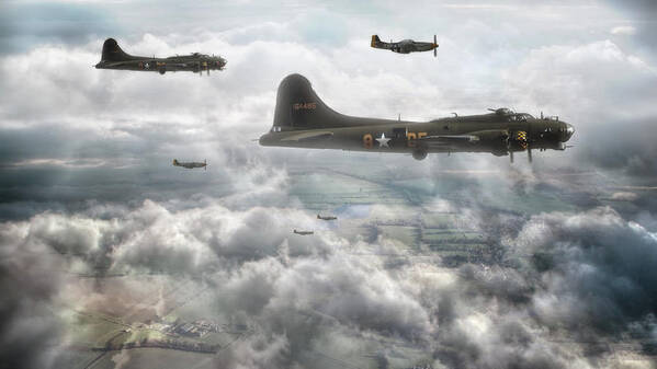 Bombers Poster featuring the photograph Mission On by Jason Green