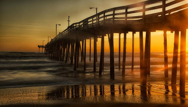 Pier Poster featuring the photograph Nags Head Fishing Pier by David Kay