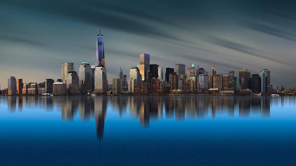 Architecture Poster featuring the photograph New York World Trade Center 1 by Yi Liang