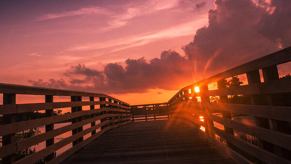 Sunset Poster featuring the photograph Pink Sky Sunset by Don Durfee