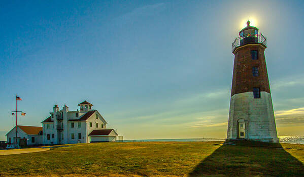 Point Judith Lighthouse Poster featuring the photograph Point Judith Light by Brian MacLean