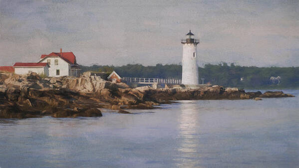 Portsmouth Poster featuring the photograph Portsmouth Harbor Light by Jean-Pierre Ducondi