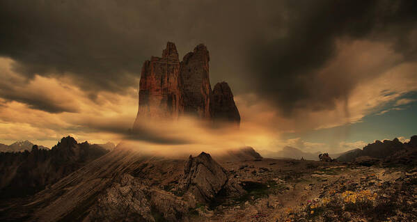 Peak Poster featuring the photograph Prophetic Dreams Dolomite by Siarhei Mikhaliuk *