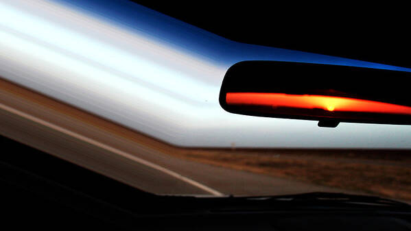 Sunset Poster featuring the photograph Rearview Sunset by Shawn MacMeekin