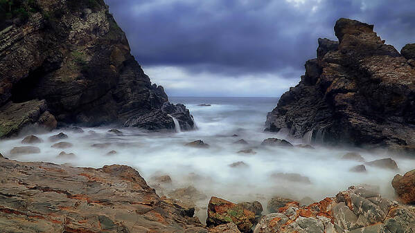 Seascape Photography Poster featuring the photograph Rocky Forster 0002 by Kevin Chippindall