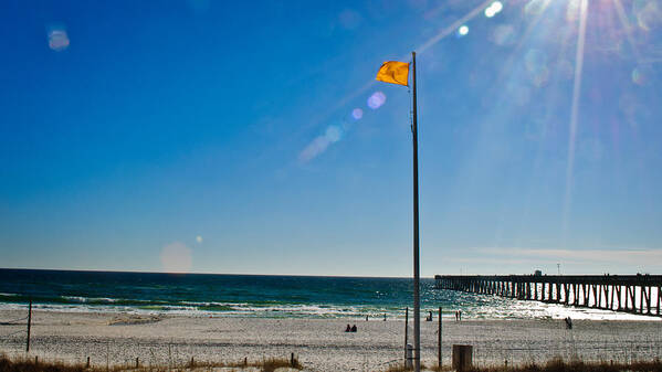 Panama City Beach Poster featuring the photograph Rough Water by George Taylor