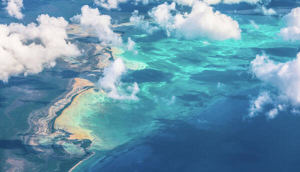 Aerial Poster featuring the photograph Sand Beach Meets Ocean by David D