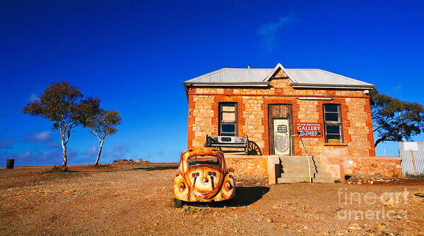 Silverton New South Wales Art Gallery Australia Landscape Outback Poster featuring the photograph Silverton Art Gallery by Bill Robinson