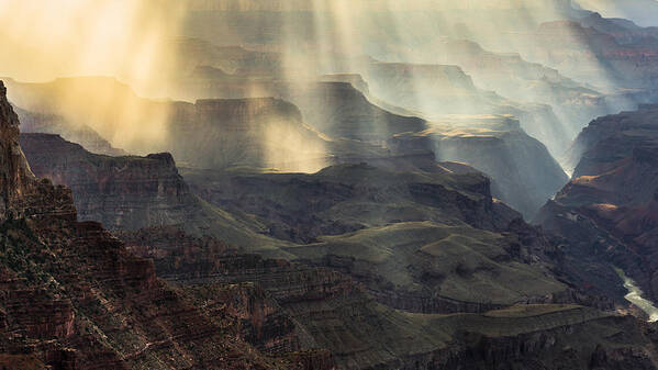 South Rim Grand Canyon Poster featuring the photograph Slave of Light by Chuck Jason