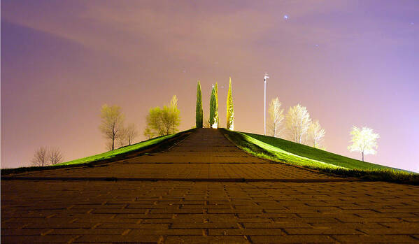 Nighscape Poster featuring the photograph Stairway to heaven by Pedro Fernandez