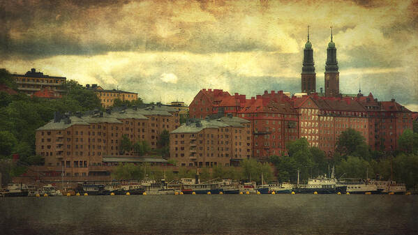 Stockholm Poster featuring the photograph Stormy Skies - Central Stockholm - Sweden by Photography By Sai