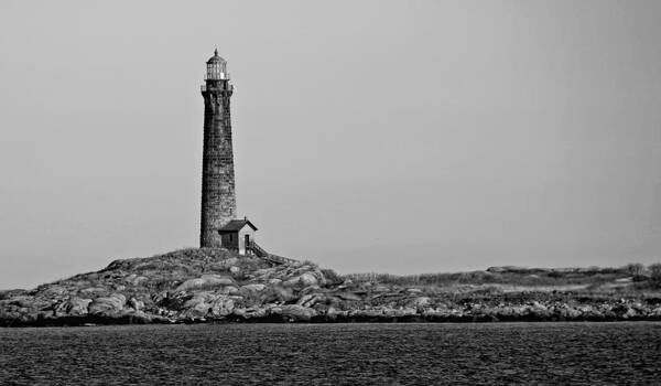 North Tower Lighthouse Poster featuring the photograph Thacher Island's North Tower Lighthouse by Liz Mackney