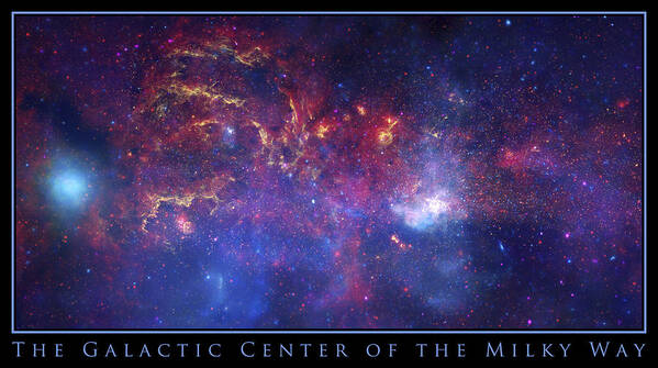 The Galactic Center Of The Milky Way Poster featuring the photograph The Galactic Center of the Milky Way by Adam Mateo Fierro