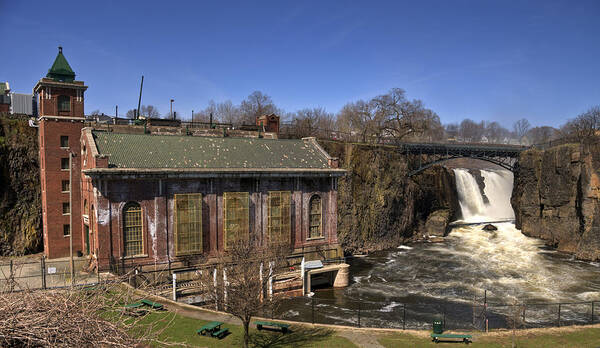 Paterson Falls Poster featuring the photograph The Great Falls in Paterson by Anthony Sacco