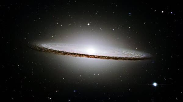 M104 Poster featuring the photograph The Majestic Sombrero Galaxy by Ricky Barnard