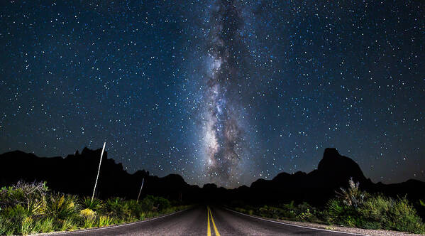 Big Bend National Park Poster featuring the photograph The Road to the Chisos by Chris Multop