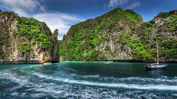 Scenics Poster featuring the photograph Travel Phi Phi Island by Simonlong