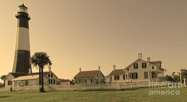 Tybee Poster featuring the photograph Tybee Lighthouse 2 by D Wallace