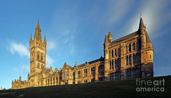 University Of Glasgow Poster featuring the photograph University of Glasgow by Maria Gaellman