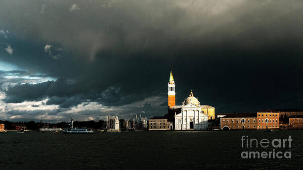 Venice Poster featuring the photograph Venice island Saint Giorgio Maggiore by Heiko Koehrer-Wagner