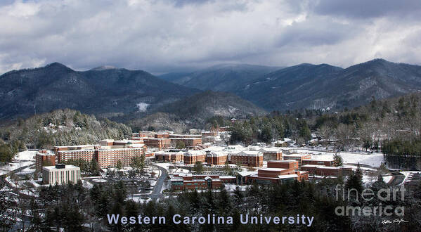 Western Carolina University Poster featuring the photograph Western Carolina University Winter by Matthew Turlington