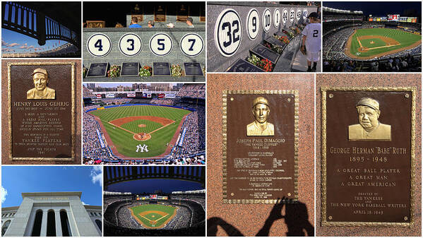 Yankee Stadium Poster featuring the photograph Yankee Stadium Collage 2 by Allen Beatty