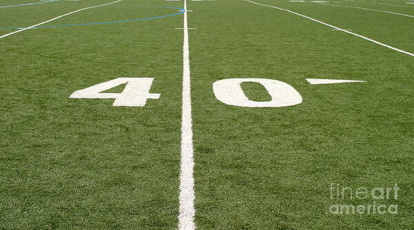 American Poster featuring the photograph Football Field Forty #1 by Henrik Lehnerer