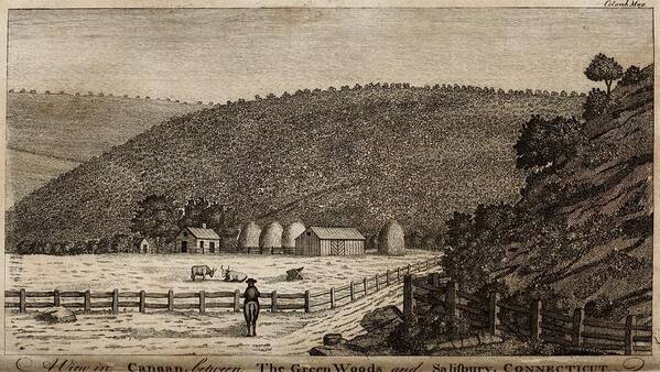 History Poster featuring the photograph Connecticut Country Side In 1787 by Everett
