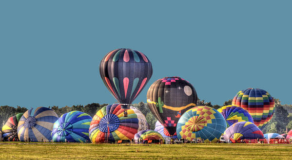 Hot Air Balloons Poster featuring the photograph Festival Of Balloons by Joe Granita