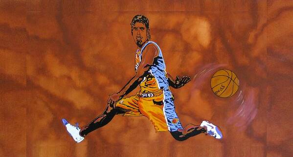 Sports Poster featuring the painting Mr Assist Steve Nash by Bill Manson