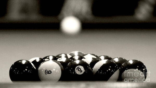 Billiards Poster featuring the photograph Nice Rack by Pam Holdsworth