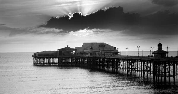 Pier Poster featuring the pastel North Pier by Aetherial Pictography