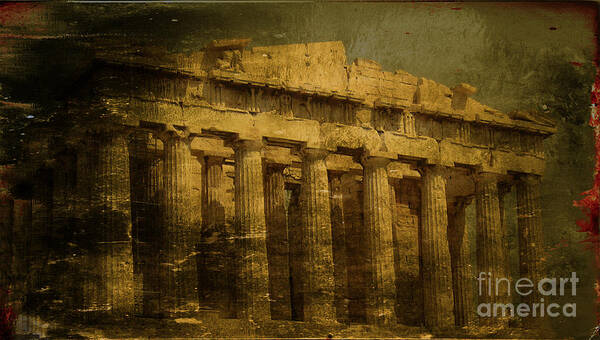 Acropolis Of Athens Poster featuring the photograph The fall of Athens by Lee Dos Santos