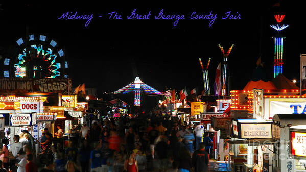 The Great Geauga County Fair Print Poster featuring the photograph The Great Geauga County Fair by Lila Fisher-Wenzel