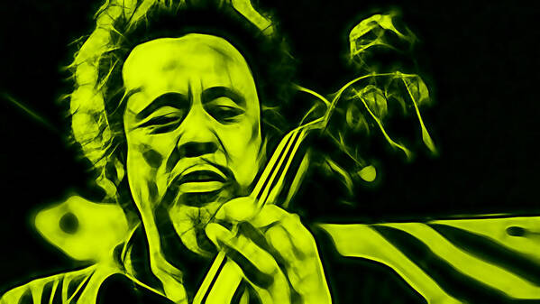 Charles Mingus Poster featuring the mixed media Charles Mingus Collection #1 by Marvin Blaine