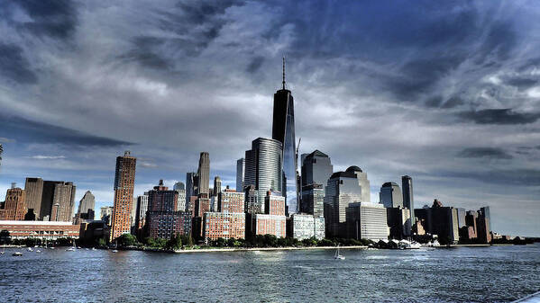 Dramatic Poster featuring the photograph Dramatic New York City #1 by Susan Jensen