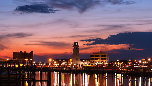 Harbor Poster featuring the photograph Harbor Lights #1 by Brian Wright