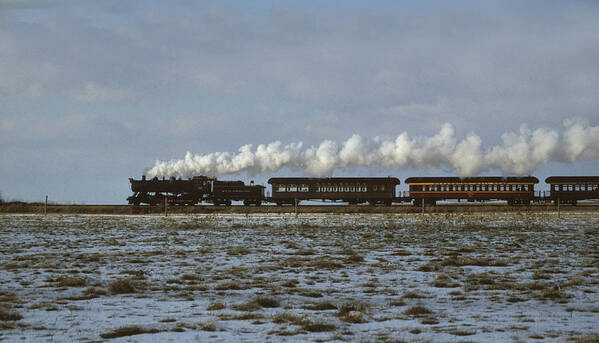 Steam Engine Poster featuring the photograph The Train to Nowhere #1 by Carl Purcell