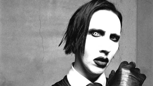 Marilyn Manson Poster featuring the photograph Marilyn Manson #12 by Jackie Russo