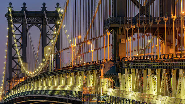 9/11 Poster featuring the photograph Manhattan Bridge #2 by Randy Lemoine