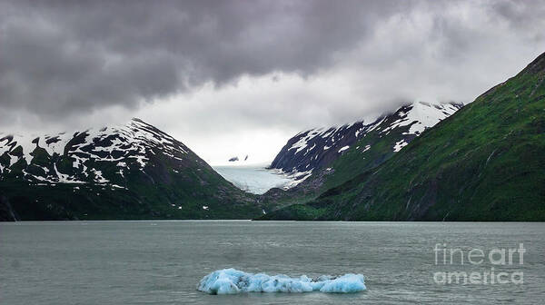 Alaska Poster featuring the photograph Portage Lake and Glacier #3 by Richard Smith