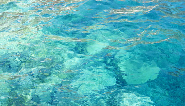 Water Poster featuring the photograph Aegean Bliss by Brad Scott