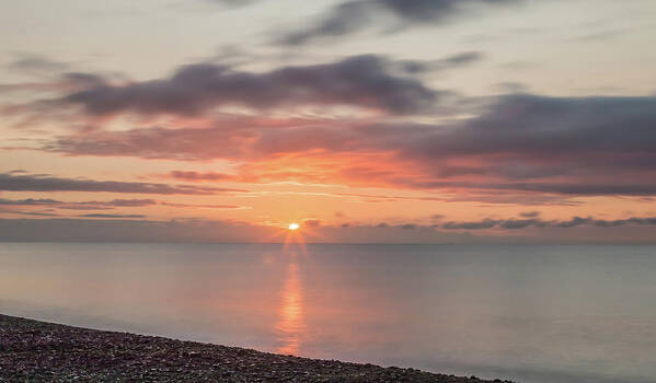 Sunrise Poster featuring the photograph And Then The Sun... by Wendy Cooper