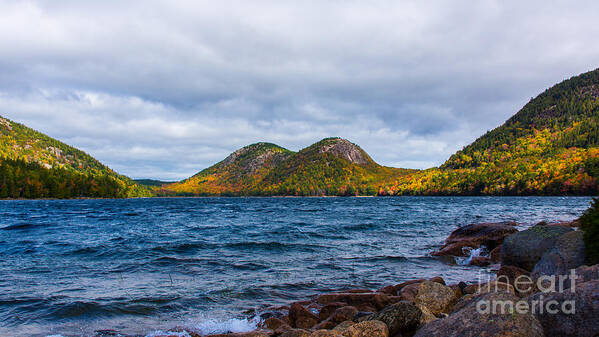 Acadia Poster featuring the photograph Autumn at Jordan Pond by New England Photography