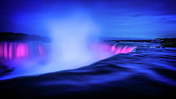 Blue Hour Poster featuring the photograph Blue Hour at Niagara Falls by Kevin McClish