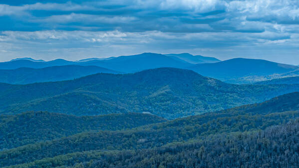 Shenandoah National Park Poster featuring the photograph Blue Ridge Mountains by Brenda Jacobs