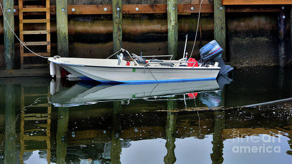 Boat Poster featuring the photograph Boat on Still Water by Dianne Morgado